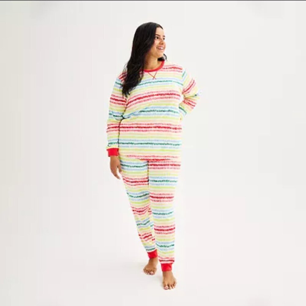 Crayola x Kohl's | Colorful Scribble Print Pajama Set Size XL Women's